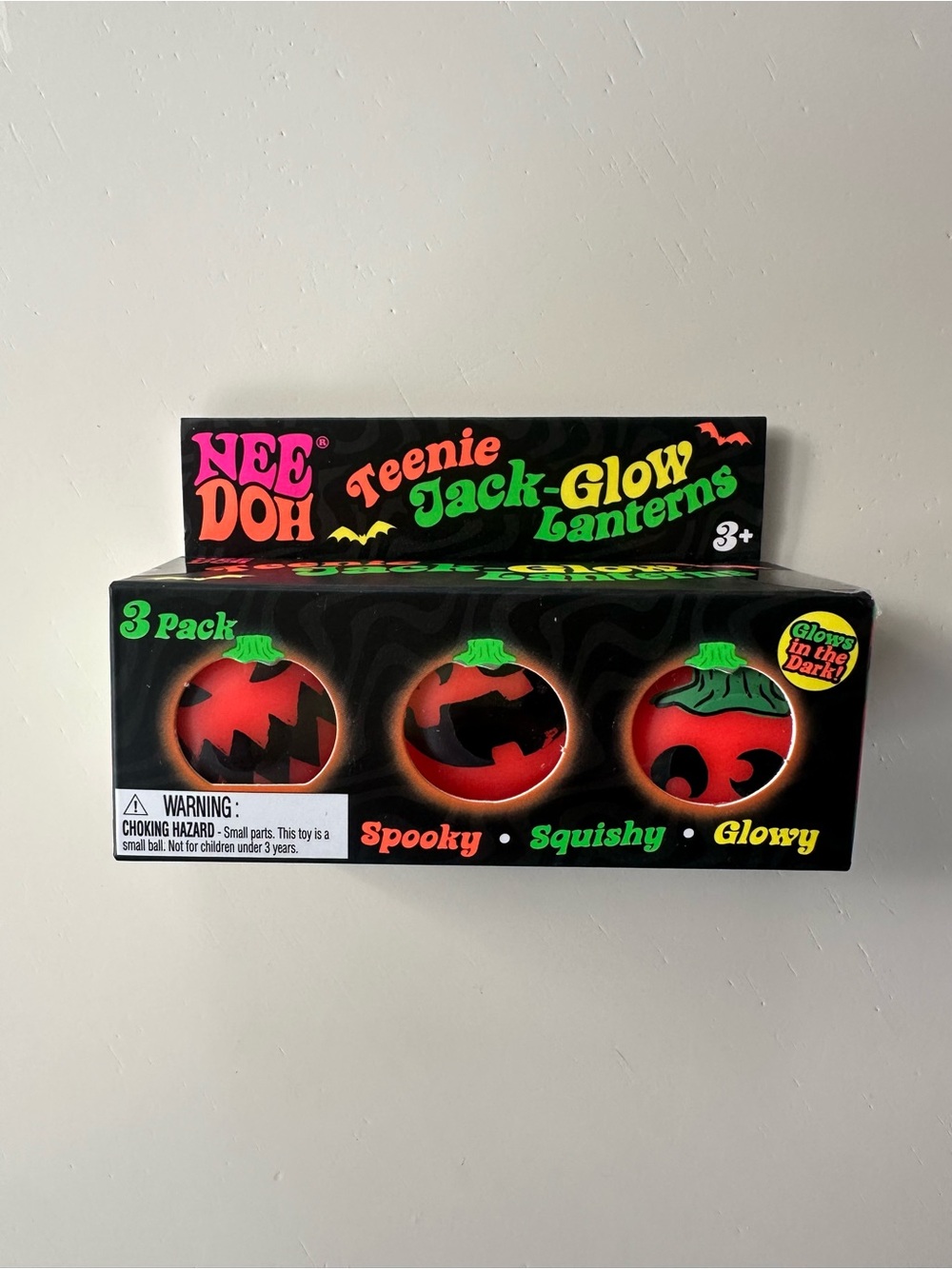 NeeDoh Teenie Jack-Glow Lanterns 3-Pack